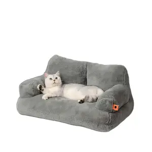 ✨Plush Pet Sofa Bed for Cats & Dogs | Washable Calming Couch for Small Medium Pets Perfect Gift Fluffy Cloud Bed