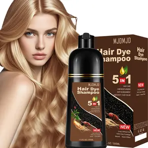 Natural Blonde Brown Hair Dye Shampoo for Gray Hair 5 IN 1 , Hair Coloring Shampoo for Women Colors in 10-15 mins, 100% Coverage Long Lasting Hair Dye, Vegan Ammonia Free Hair Shampoo 500ml