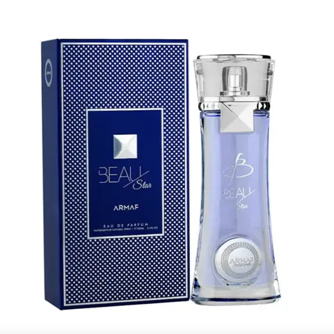 Armaf Beau Star Eau de Parfum Spray for Men, 3.4 Oz Woody Cologne with Saffron Hints - Liquid Spray, Mist Form Men's Fragrance