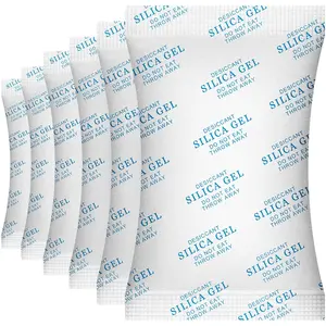 100 Gram(10Packs) Food Grade Silica Gel Packs Dessicant Packets for Moisture Control Cobalt Chloride Free Moisture Absorbers for Food Storage