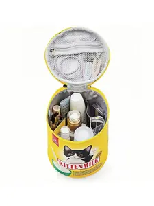 Cute Cat Makeup Bag Handbag Storage Pouch Stationery Bag Travel Bag Waterproof Inner Pocket Multi-Functional Large Capacity Makeup Organizer Pouch Travel Cosmetic Bags Handheld Cosmetic Pouch