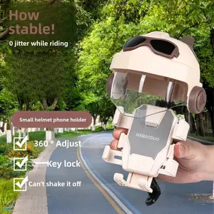 Mobile Phone Holder Bicycle Sunshade Small Helmet Mobile Phone Navigation Bracket