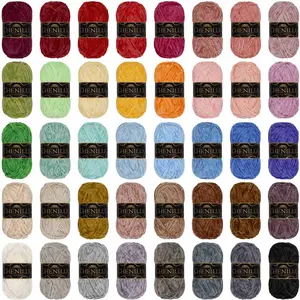 Chenille Yarn: 4 Skein Packs