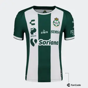 Santos Laguna 2024-25 Home Soccer Jersey, Sports Collectible Fan Apparel