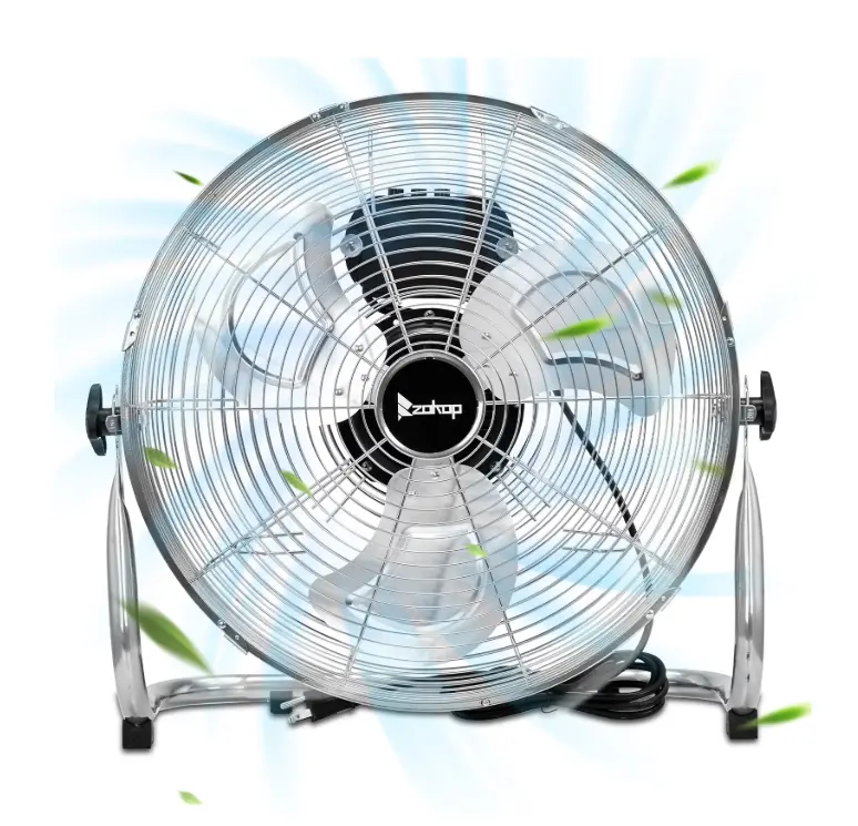 Ktaxon 18" High-Velocity Industrial Floor Fan, Heavy Duty Metal Fan, Adjustable Tilt and 3 Speeds up to 7085 CFM