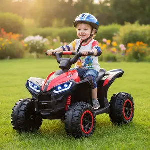 【SummerVibes】GARVEE 12V Quad ATV 4 Wheeler with Music and LED Lights for Young Riders, Available in Multiple Colors , Providing a Safe and Enjoyable Riding Experience