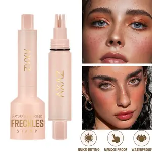 4-in-1 Natural Freckle Stamp Pen, Quick-Dry Waterproof Lightweight Coverage, Smudge No Budge, Temporary Makeup Tool for Beauty Enhancement