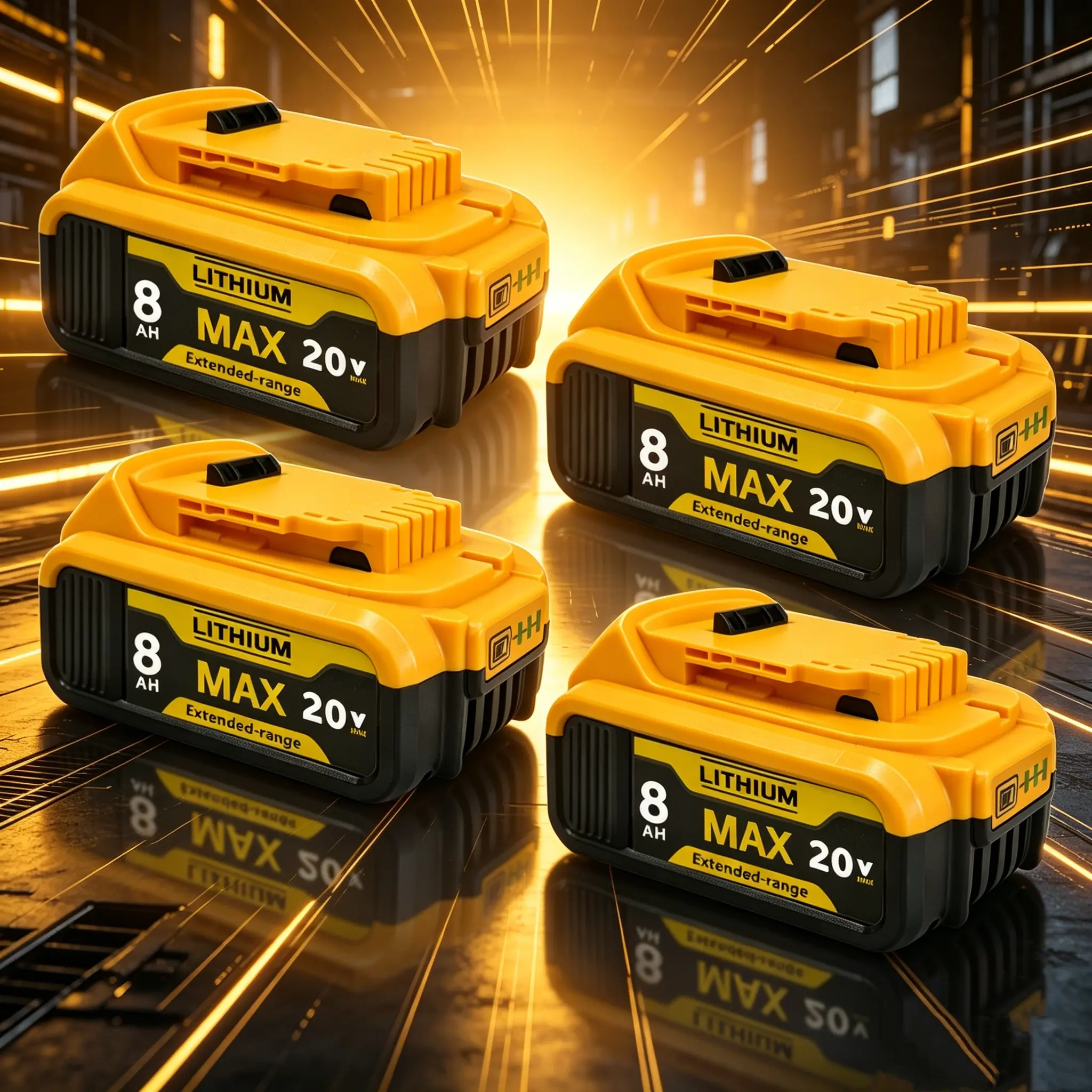 Universal 20V Max 8.0Ah Lithium Power Battery Compatible with Dewalt Cordless Tools DCB208 DCB200 DCB206 DCB205 DCB204 Daily Work Supply