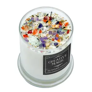 Creative Magic Candles by New Moon Beginnings - Creativity, Focus, Concentration - Soy Aromatherapy Essential Oil Candle