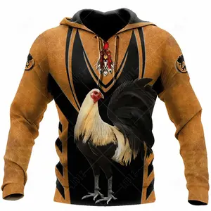 Men'S Hoodie Mexican Hoodies 3D Print Mexican Rooster Graphics Tops Autumn Long Sleeve Streetwear Hooded Hoodie For Men Clothing