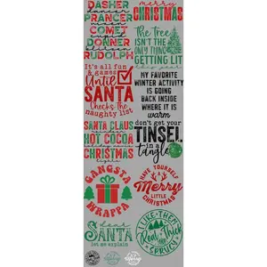 It's Christmas DTF Transfers Gang Sheet 22” wide x 60” long DTF Gang Sheet