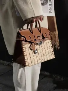 2026 Fashion Women's Handbag, Mother's Day Gift, Handmade Vine Basket Bag, Bir New Crossbody Bag, High-Quality Wedding Evening Bag