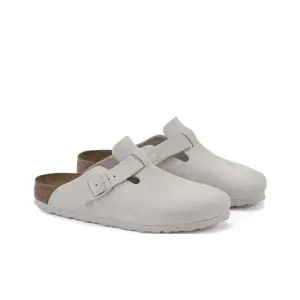Birkenstock Boston Antique White Suede (Women's) size 10 1024731 New