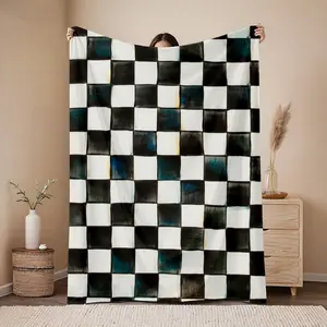 Mackenzie Childs Courtly Check Blanket - Soft, Warm and Lightweight