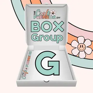 Group G DTF Heat Transfer Box - 8-10 Full Size Glitter Transfers with Instruction Cards & Parchment Paper - Available on TikTok Live for Easy Use