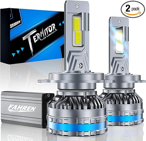 Fahren New 2026 Upgrade H13/9008 LED Headlight Bulbs, 120W High Power, 150000LM Ultra Bright, 6500K Cool White, Plug and Play Installation, Set of 2