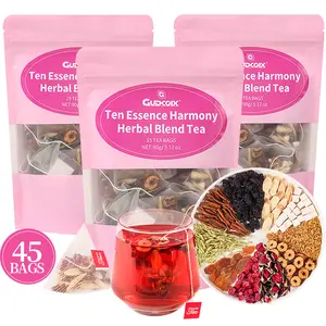 Women's Daily Wellness Tea – Calm Mood · Hormone Support · Caffeine-Free Herbal Blend – Natural, Caffeine-Free, Sugar-Free, No Artificial Flavors (15 Bags) 90g