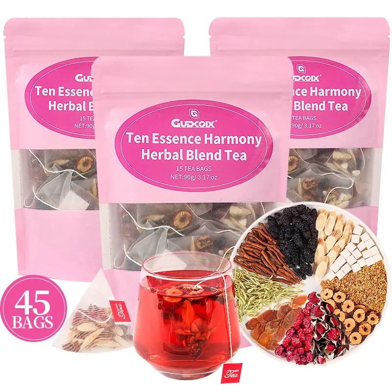 Women's Daily Wellness Tea – Calm Mood · Hormone Support · Caffeine-Free Herbal Blend – Natural, Caffeine-Free, Sugar-Free, No Artificial Flavors (15 Bags) 90g
