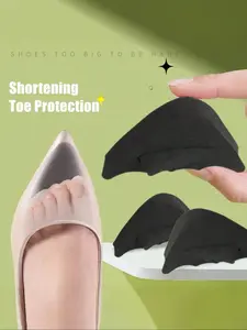 Soft Sponge Toe Cap Pads for High Heels & Loafers, Foot Protection, Non Slip Protector, Anti-Slip, Adjustable Size, Durable, Pain Relief, Shoe