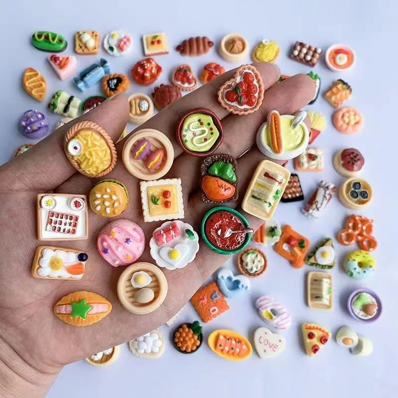 Mixed Miniature Food Ornament, Miniature Simulated Food Decoration, Desktop Decoration for Home Kitchen Party, Home Decor Ornaments, Collectible Room Decor, Decorative Home Ornament, Resin Decor, Decoration Items