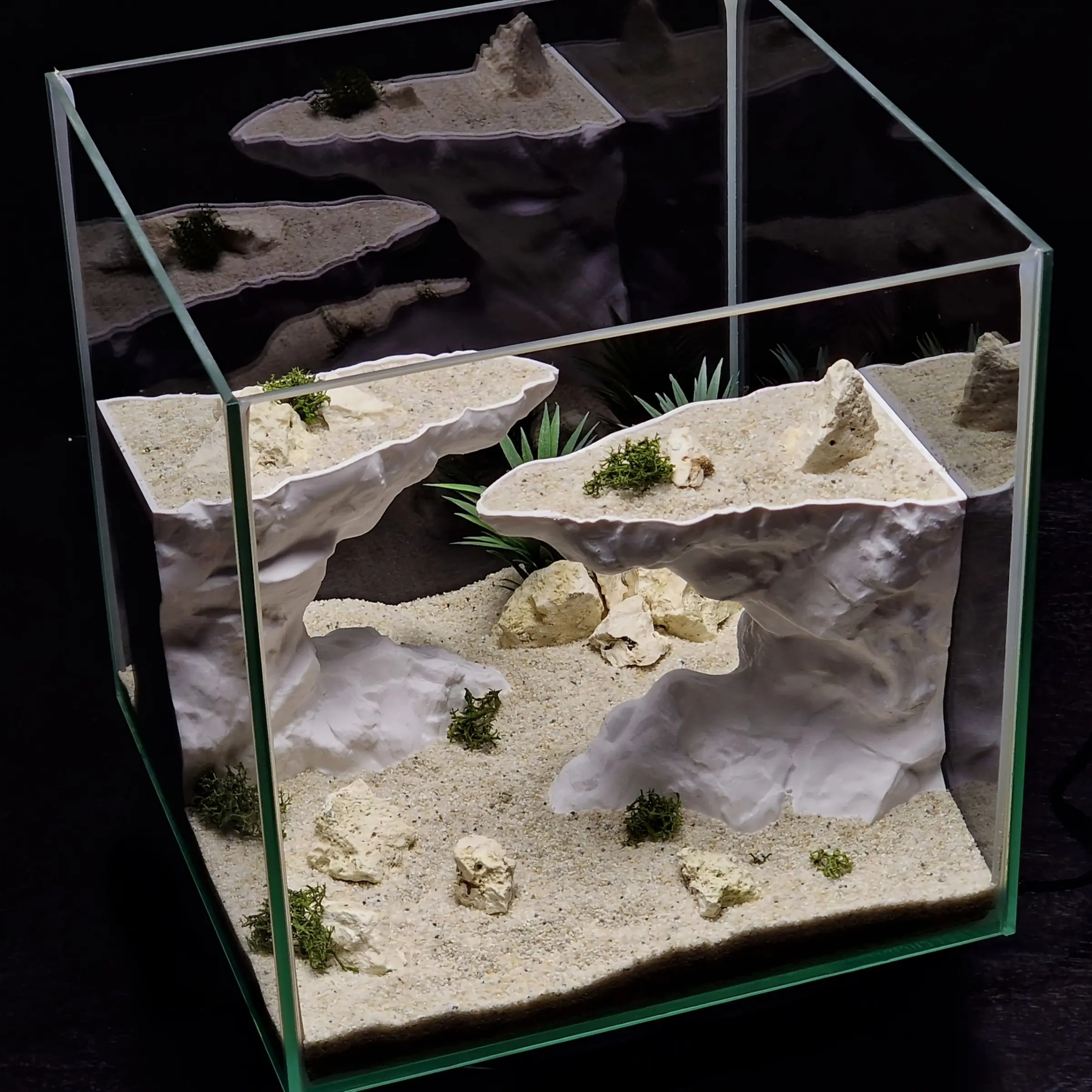 3D Printed Aquarium Rock Cave Decorations Ornament, No Assembly Required,  Realistic Habitat for Reptiles, Small Fish, Aquatic Pets, Tank Accessories  - TikTok Shop
