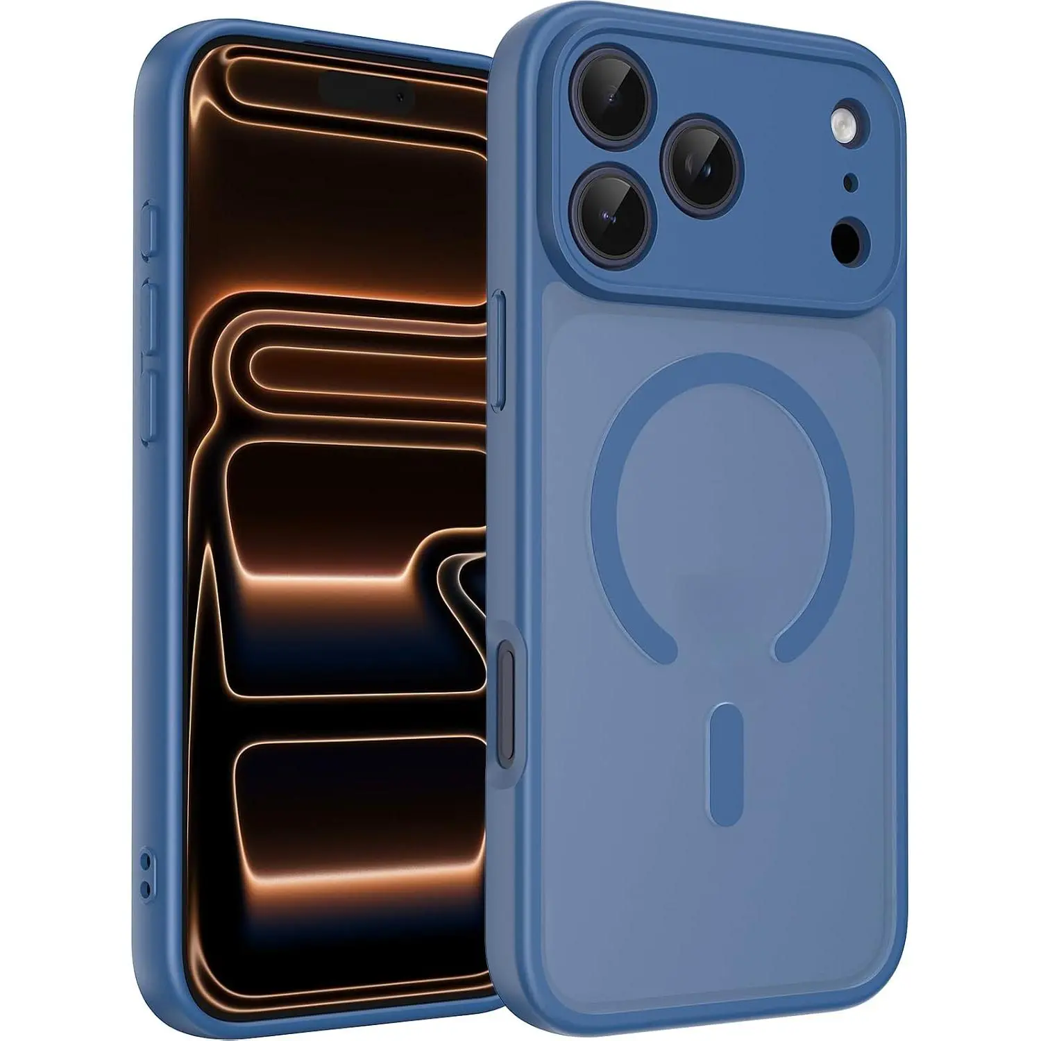 Magnetic cases for iPhone 17 Pro Max 16 15 14 13 12 Pro Max Plus case Upgraded [Full Camera Protection] [Compatible with Magsafe] [Translucent Matte] Military-Grade Drop Shockproof Protective Phone Cover case for iphone 17 Pro Max