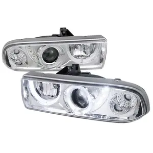 1998-2004 Chevrolet S10 Dual Halo Projector Headlights (Chrome Housing/Clear Lens) 1998-2004 Chevrolet S10 Dual Halo Projector Headlights (Chrome Housing/Clear Lens)