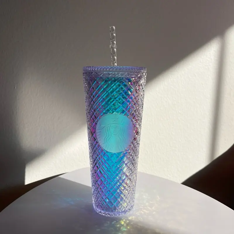 iridescent starbucks tumbler - TikTok Shop