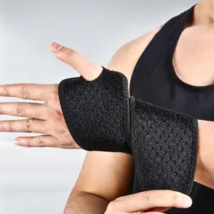 Breathable Wrist Support for Carpal Tunnel & Tendonitis - Adjustable Sports Wristband for Typing, Gym & Lifting - Soft Thumb Hole & Light Compression