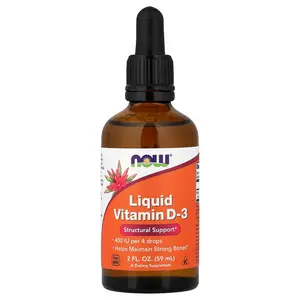 NOW Foods Liquid Vitamin D-3, 2 fl oz (59 ml)