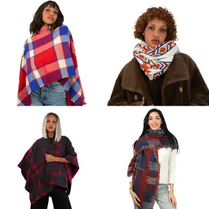 Christmas Scarf Set – 4 Festive Holiday Patterns, Perfect Gift Pack