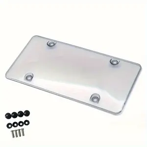 1Pcs Available in a variety of colors When the transparent acrylic meets the license plate, the appearance level directly pulls up, creating a stylish new outfit tailored for your car.