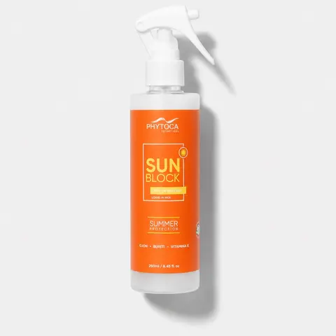 Silicone-Blend Haircare UV Protection Sunblock Leave-In Milk Oil Essence for Daily Use