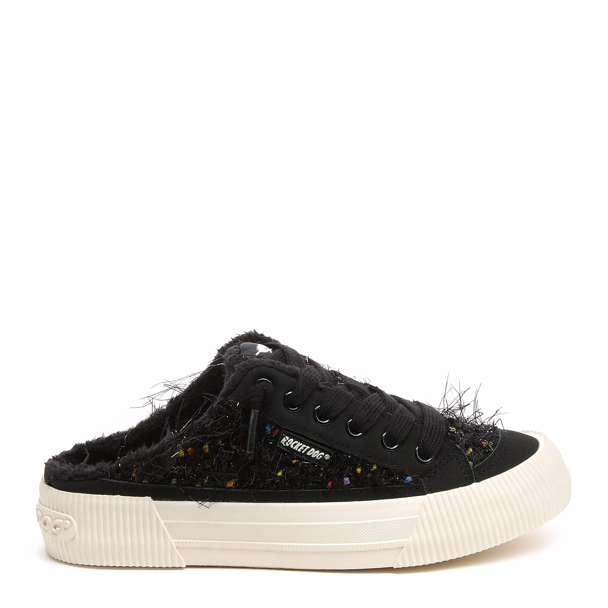 Cheery Black Glam Mule Sneaker