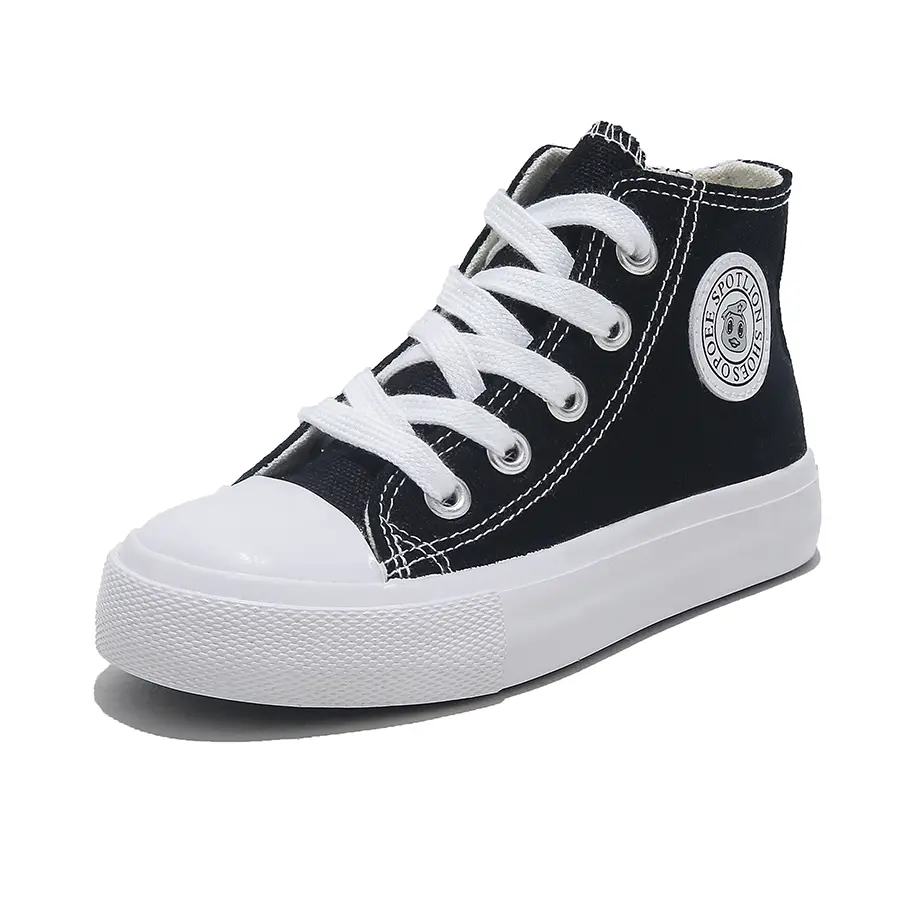 OPOEE Boys & Girls High Top Zipper Kids' Espadrcanvas Shoes Back-to-School Season Little White Shoes Teen Classic Kids' Sneakers Tennis Shoes Baby Skate Shoes