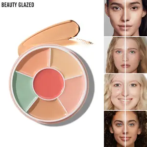 6-Color Concealer Palette For Covering Dark Circles, Acne Marks, Freckles, And Other Facial Blemishes; Also Used For Contouring.