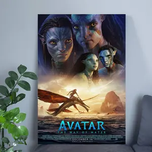 Avatar 2 Poster Avatar The Way of Water Poster Jake Sully And Neytiri Poster Avatar Movies Poster Wall Decor