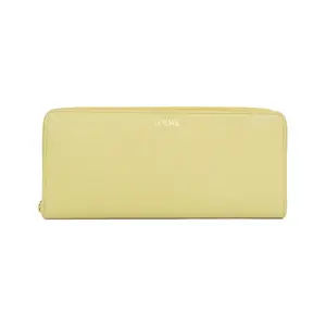 Pre-owned Loewe Calfskin Small Leather Goods CEM1G39X01 Long Wallet