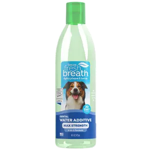 TropiClean Fresh Breath Max Strength Dental Water Additive for Dogs