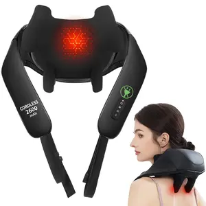 Neck Shoulder Back Massager with Heat Deluxe Voice-Controlled Edition