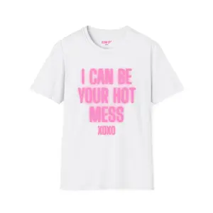 GLOW UP® STATEMENT T-SHIRT | ELECTRIC BUBBLEGUM Text Graphic Tee