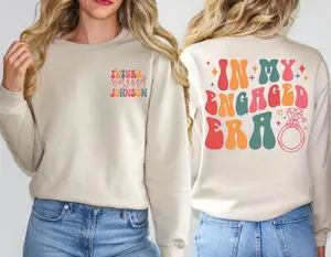 Bridal Shower Gift | Custom In My Engaged Era Sweatshirt | Bachelorette Sweater | Fiance Sweat | Bride Shirt | Bride Gift | Fiance Hoodie