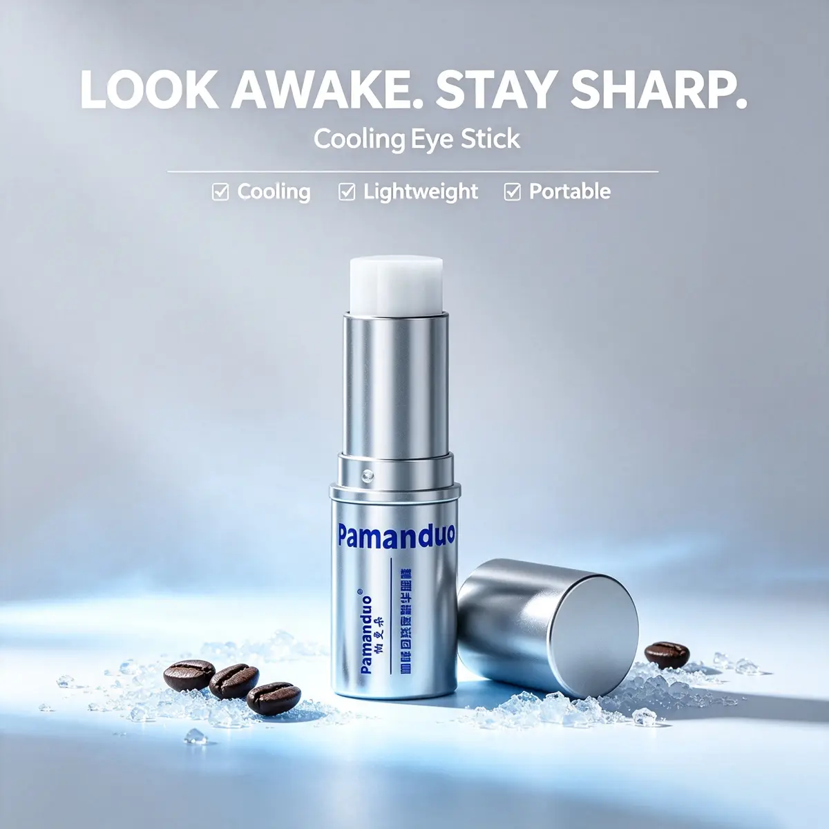 Pamanduo Unisex Hydrating Eye Balm for Morning & Night Care | Helps Smooth the Look of Fine Lines, Puffiness & Dry Under Eyes,Anti-aging eye cream
