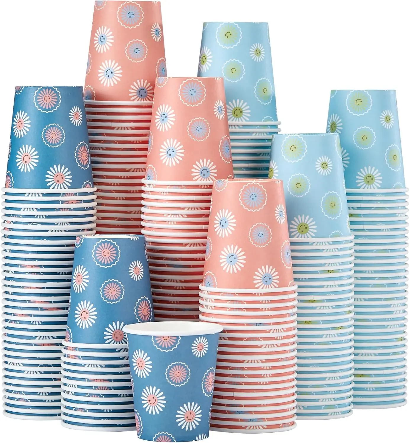 300 Pack 5 oz Paper Cups, Disposable Bathroom Cups, Small Mouthwash Cups, Hot/Cold Beverage Drinking Mini Cup