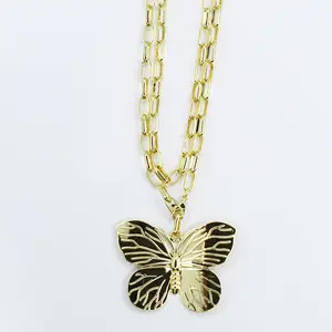 Wings of Grace Double Chain Necklace
