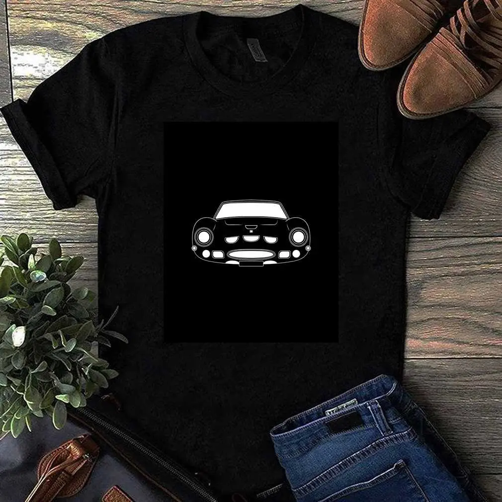 Ferrari 250 Gto White Outline T-Shirt
