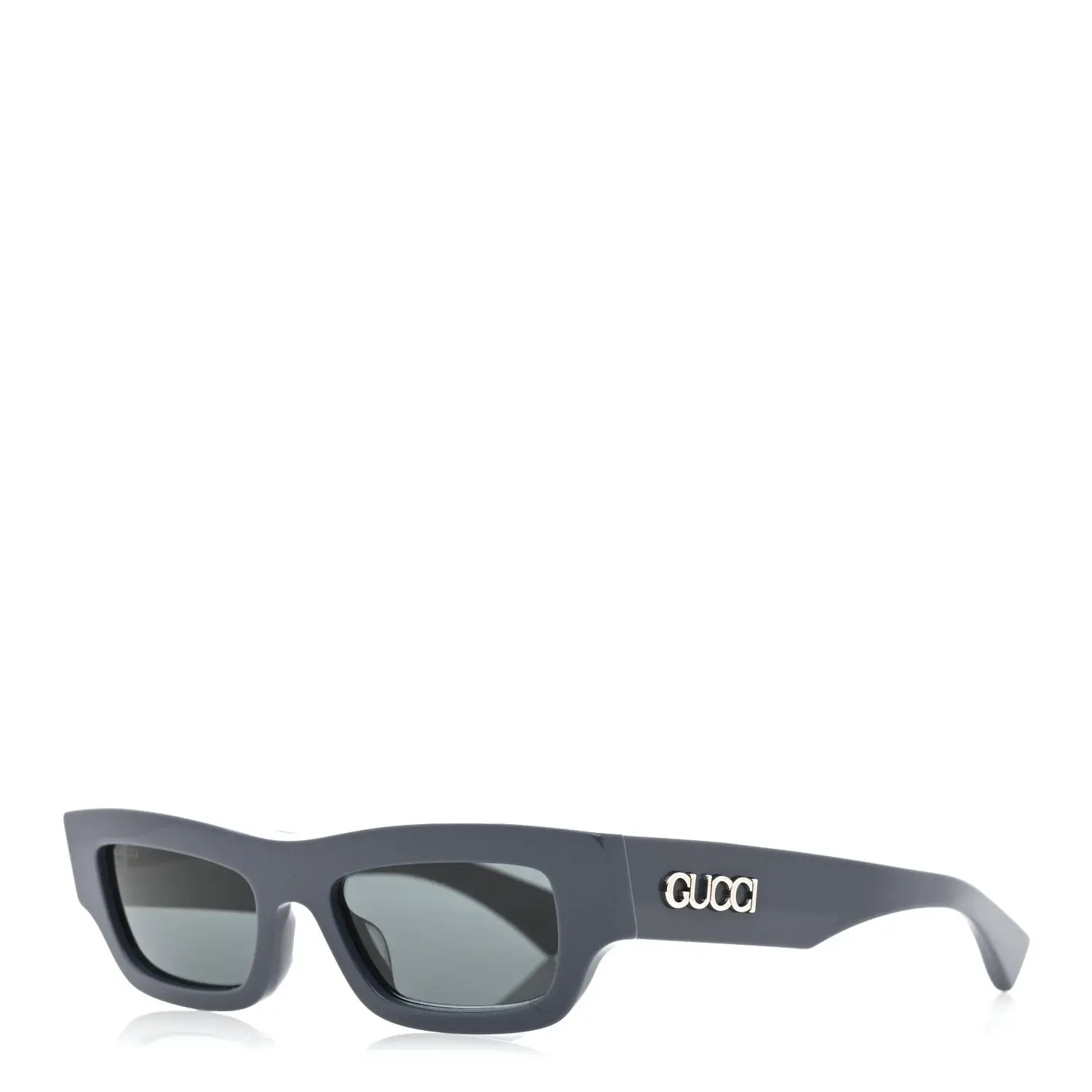 Pre-owned GUCCI Acetate Bag Accessories Rectangular Frame Sunglasses GG1839S Blue