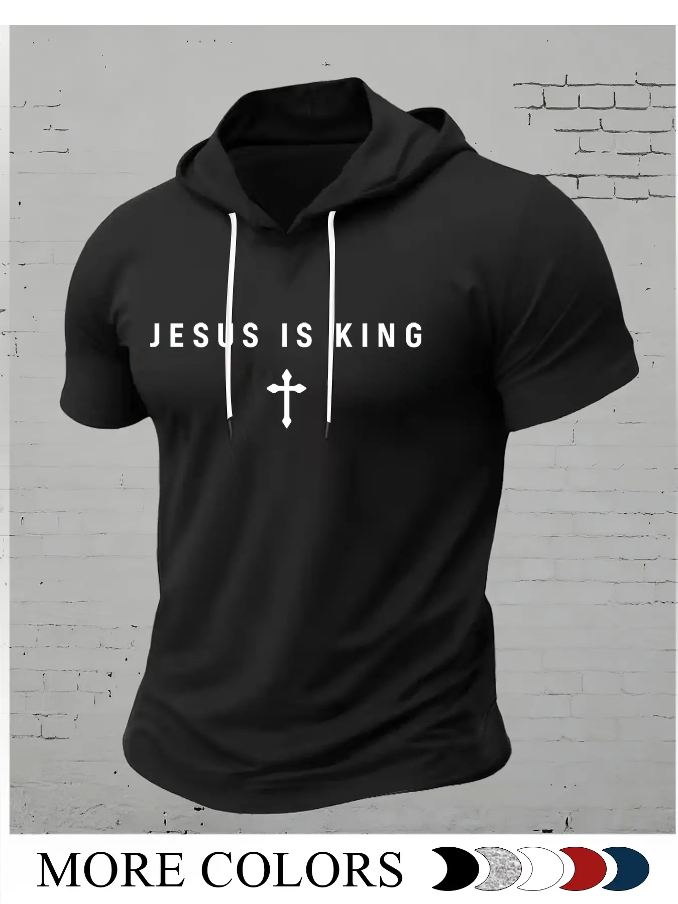 Men's Hooded Short Sleeve Top, Multiple Colors Available, Street Style Casual Wear, Show Your Ambitious Attitude, Fitted Long Clothing