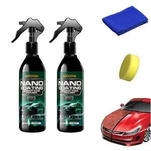 Graphene Nano Ceramic Coating Spray for Car, High Protection & High Gloss, Super Hydrophobic Fast Polish Spray