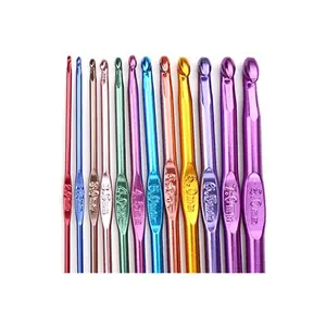 14PCS Aluminum Crochet Hooks Knitting Needles Craft Yarn 2.0mm/2.5mm/3.0mm/3.5mm/4.0mm/4.5mm/5.0mm/5.5mm/6.0mm/6.5mm/7.0mm/8.0mm/9.0mm/10.0mm